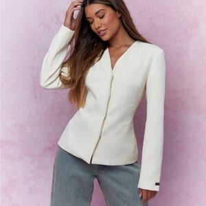 Missguided + Cream Blazer